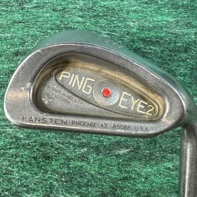 Vintage Ping Eye 2 Iron Set 3-9 Red Dot Steel Shaft Mens Right Golf Clubs USA - Thumbnail 17