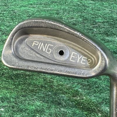 Ping Eye 2 Iron Set 3-8 W RH Karsten USA Steel Shafts Vintage - Thumbnail 15