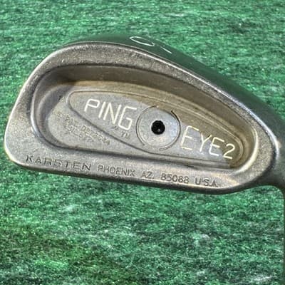 Ping Eye 2 Iron Set 3-8 W RH Karsten USA Steel Shafts Vintage - Thumbnail 18