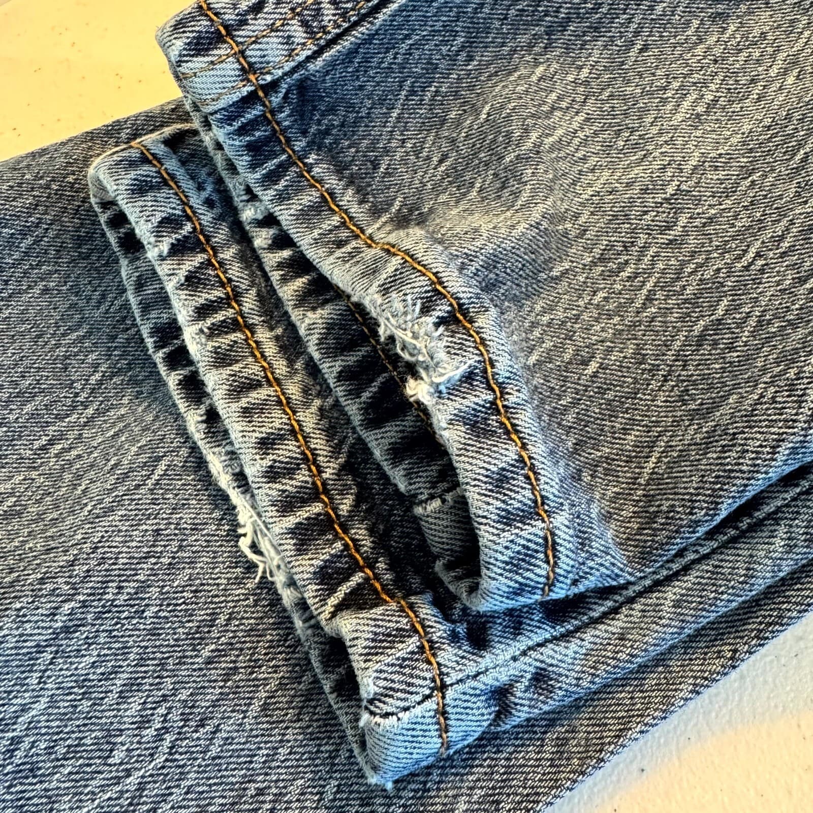 Levi's 514 Mens Jeans 36 X 30 Blue Denim 5-Pockets Straight Leg Zip Fly Zip Fly - Thumbnail 4