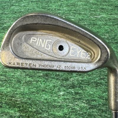 Ping Eye 2 Iron Set 3-8 W RH Karsten USA Steel Shafts Vintage - Thumbnail 21