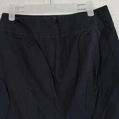 Banana Republic Mini Skirt Women’s 8 Black Cotton Blend Back Zipper A‑Line W 170 - Thumbnail 7