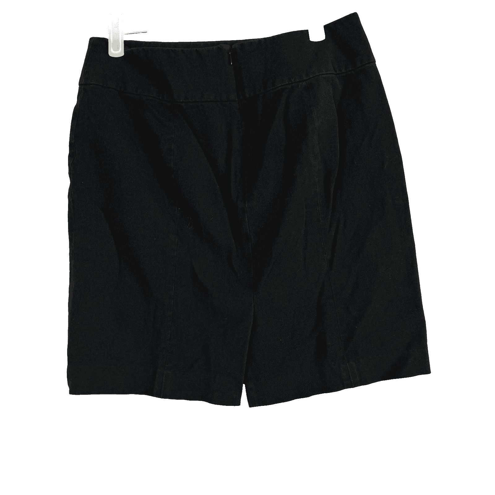 Banana Republic Mini Skirt Women’s 8 Black Cotton Blend Back Zipper A‑Line W 170 - Thumbnail 2