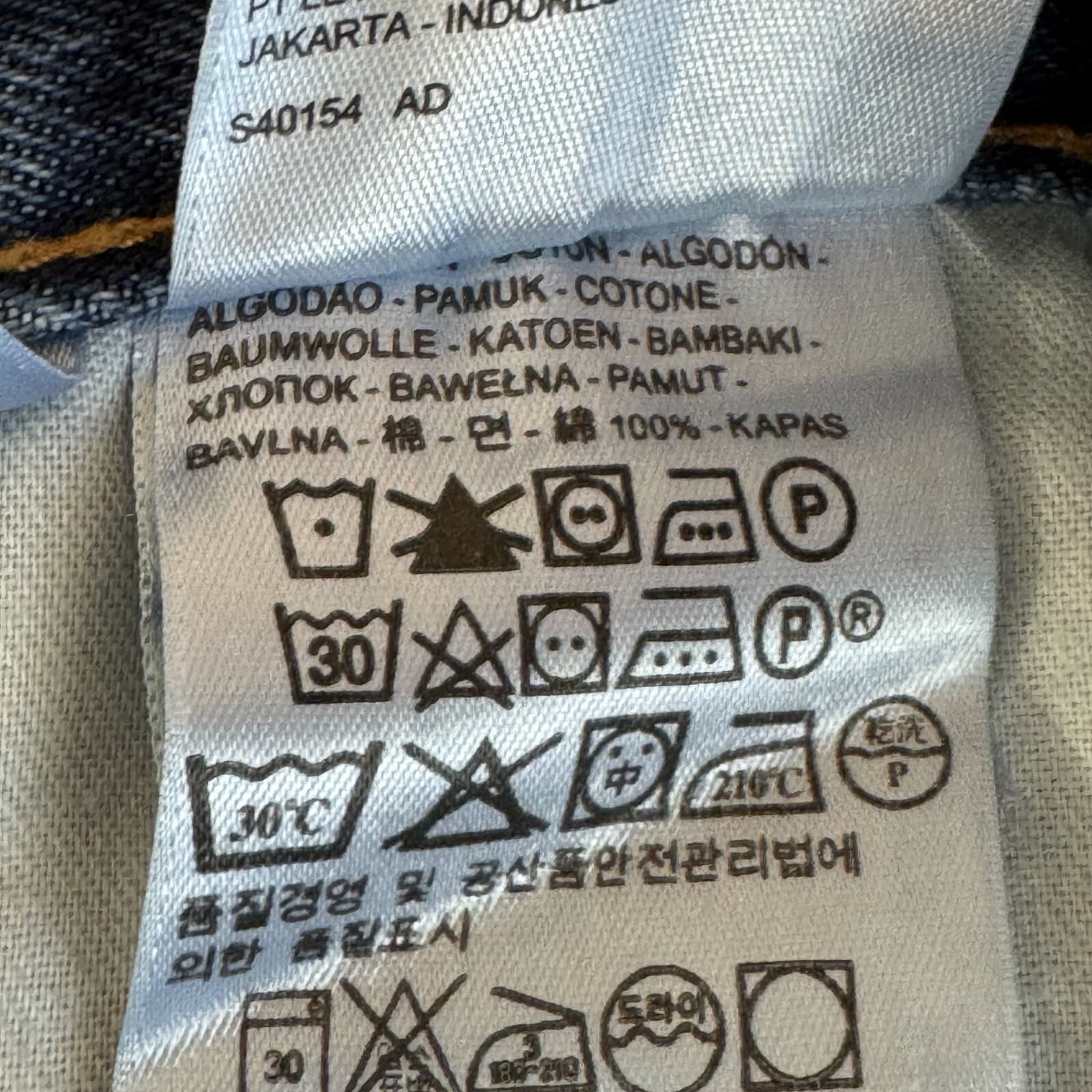 Levi's 550 Men Jeans 4 X30 Blue Denim Relaxed Fit High-Rise Straight Leg Zip Fly - Thumbnail 5