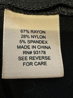 Philosophy Skirt Women’s 2 A-Line Knee-Length Rayon Black Back-Zip Classic W219 - Thumbnail 6