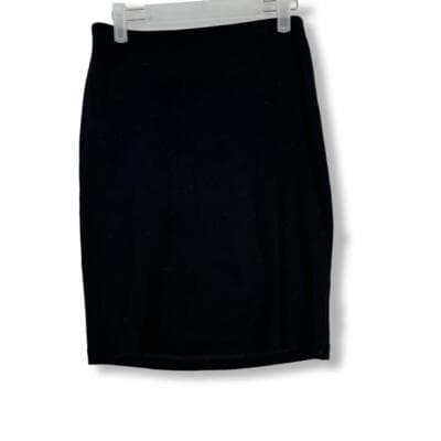 Philosophy Skirt Women’s 2 A-Line Knee-Length Rayon Black Back-Zip Classic W219 - Image 1