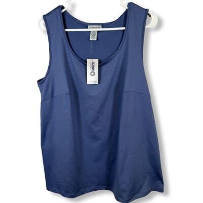 Catherine’s Women’s Plus Blouse Size 14/16 Light Blue Sleeveless Round Neck Top - Image 1