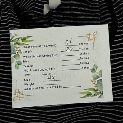 Ava & Viv Women’s Plus‑Size 4X Black & White Striped Knit V‑Neck Blouse – Long S - Thumbnail 6