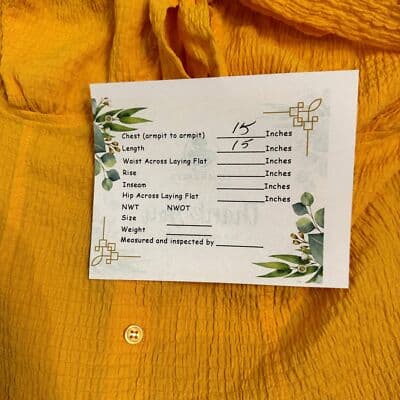 The General Good Crop Top Women’s S Yellow Bow-Tied Blouse Cotton Blend W 113 - Thumbnail 8