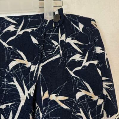 Rachel Roy Skirt Women’s Size 12 Black & White Floral Cotton-Blend Slit W252 - Thumbnail 4