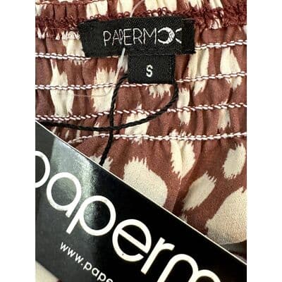 Papermoon Women’s Brown Shoulder Strap Blouse Size S Lightweight Casual Top W 88 - Thumbnail 4