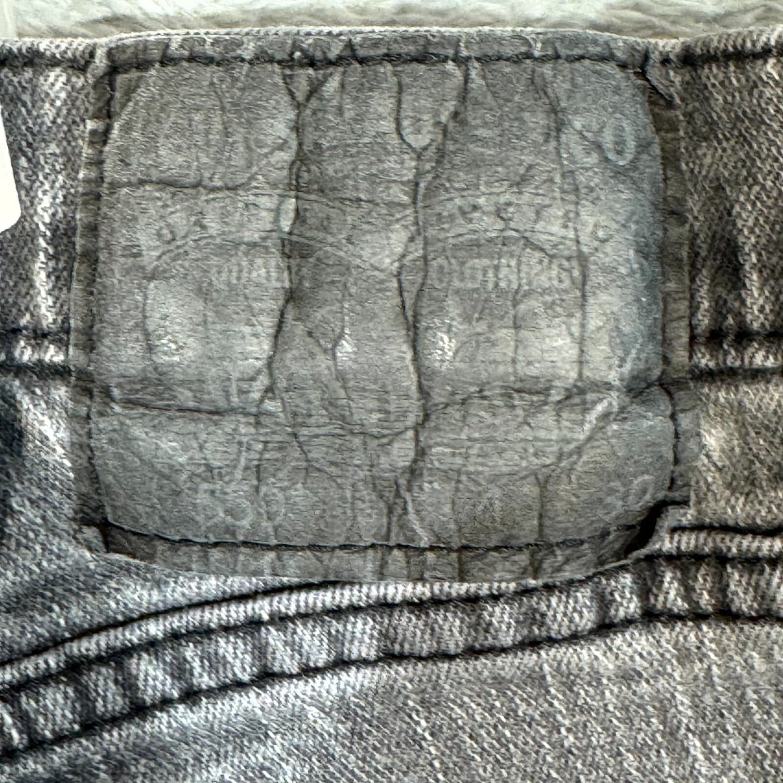 Levi's 559 Men's Jeans 40X30 Gray Denim Stretch 5-Pockets Straight Leg Zip Fly - Thumbnail 4