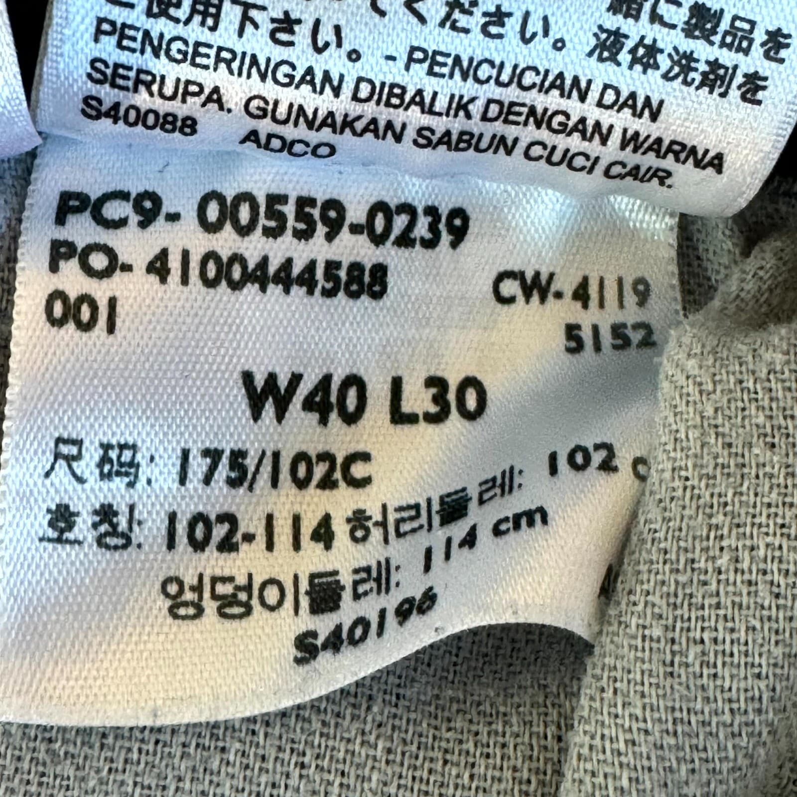 Levi's 559 Men's Jeans 40X30 Gray Denim Stretch 5-Pockets Straight Leg Zip Fly - Thumbnail 9