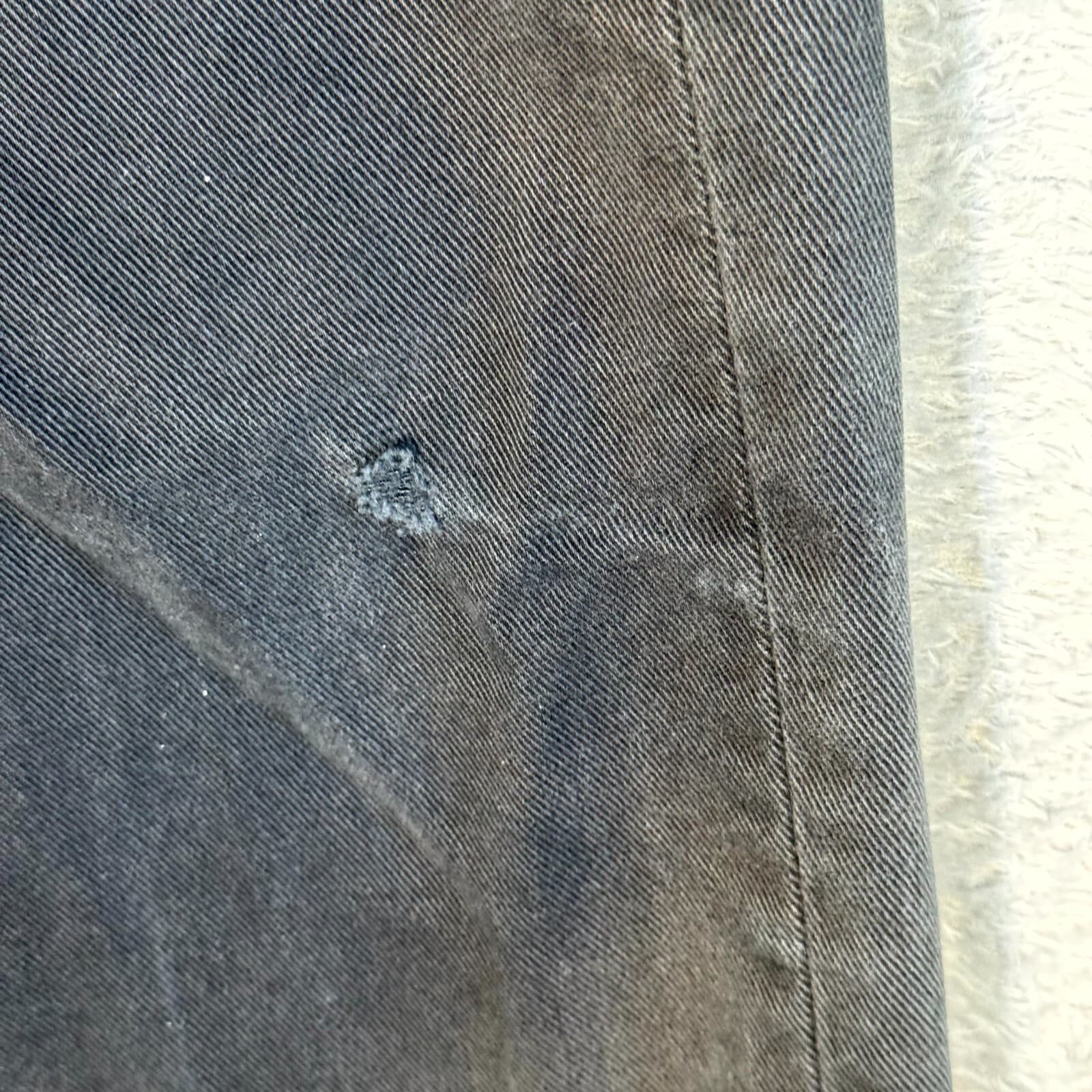 Levi's 541 Men's Jeans 32X34 Black Denim Mid-Rise 5-Pockets Straight Leg Zip Fly - Thumbnail 3