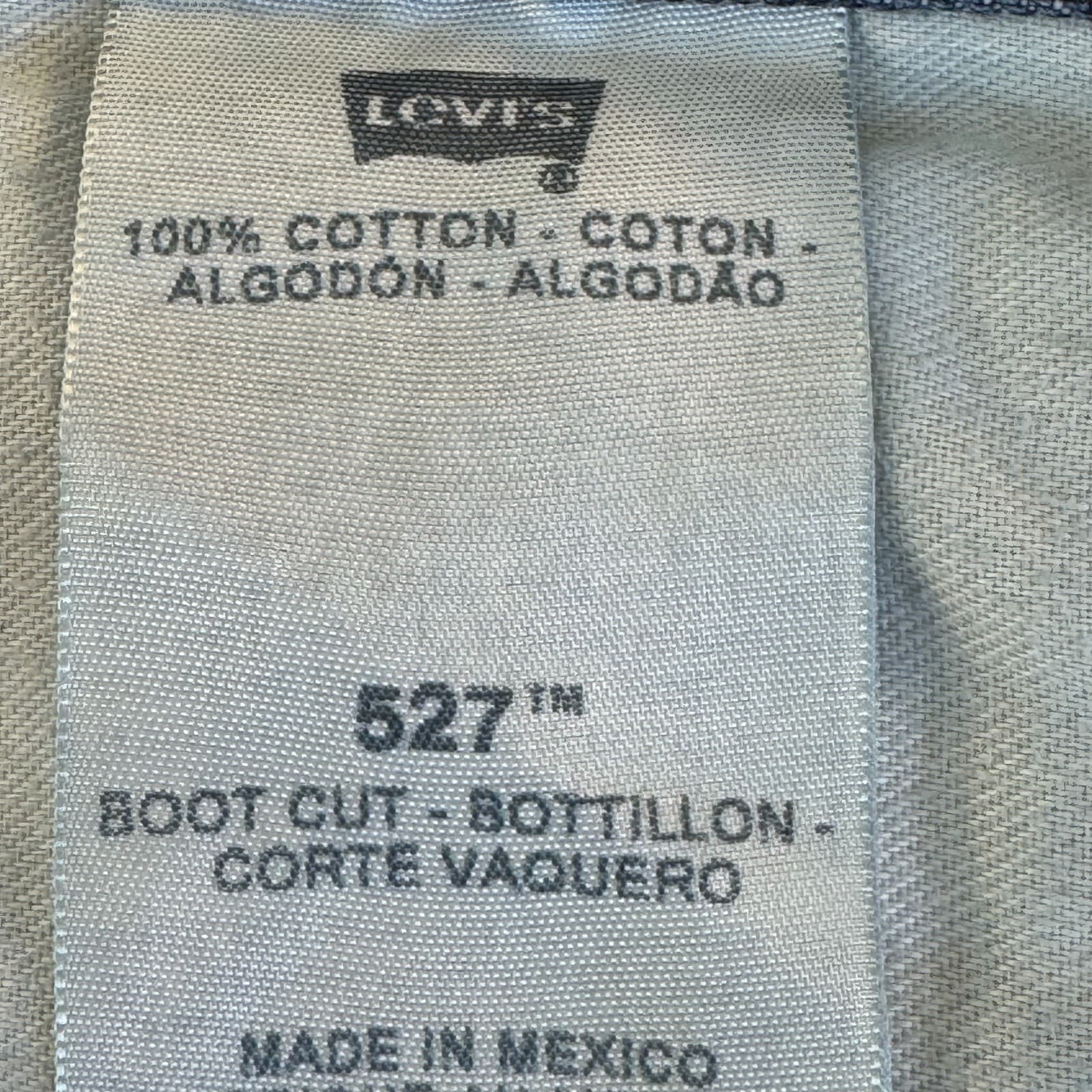 Levi's 527 Men's Jeans 40 X 32 Blue Denim Mid-Rise Boot Cut Leg Zip Fly - Thumbnail 4