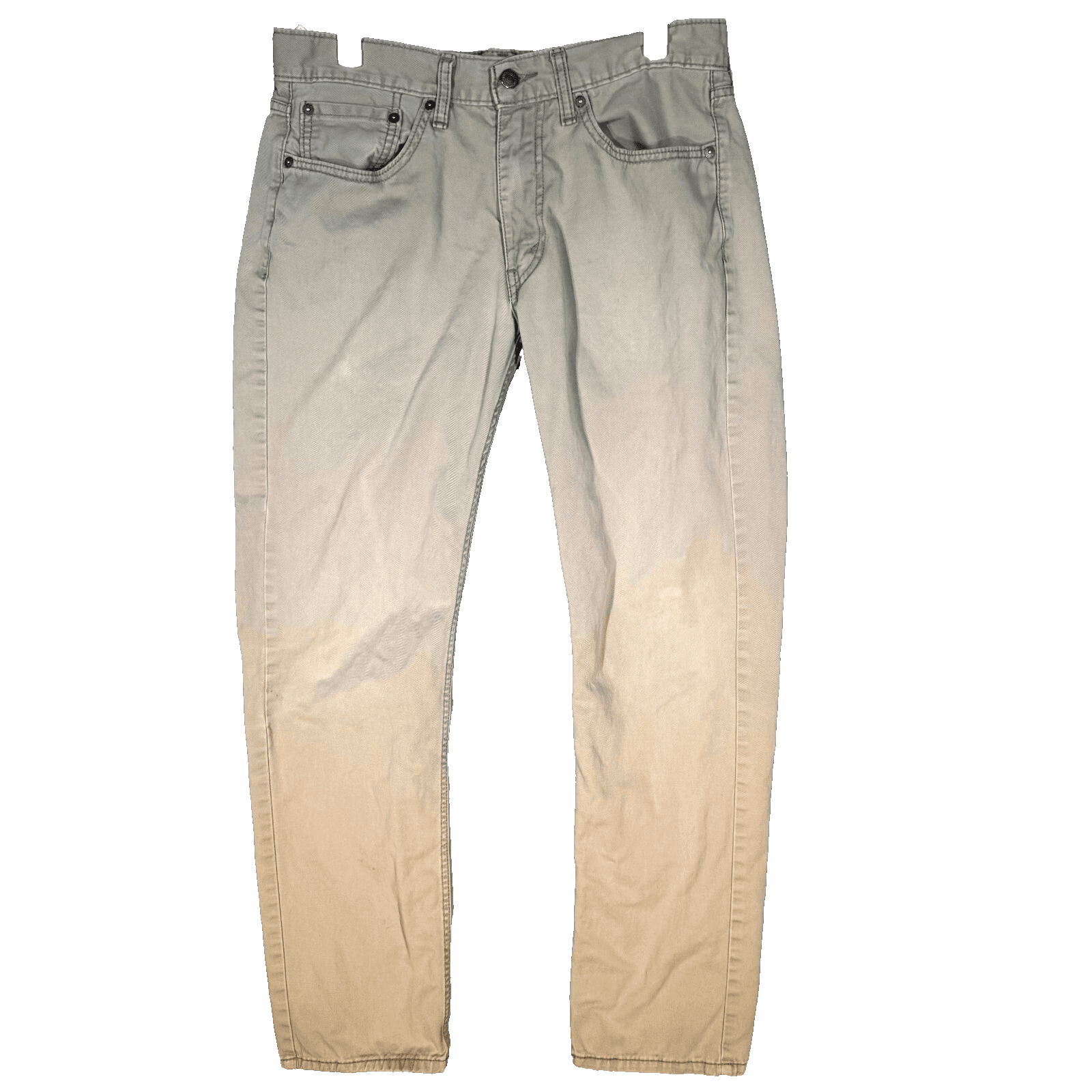 Levi's 541 Men's Jeans 32 X 32 Beige Denim Mid-Rise Slim Straight Leg Zip Fly - Image 1