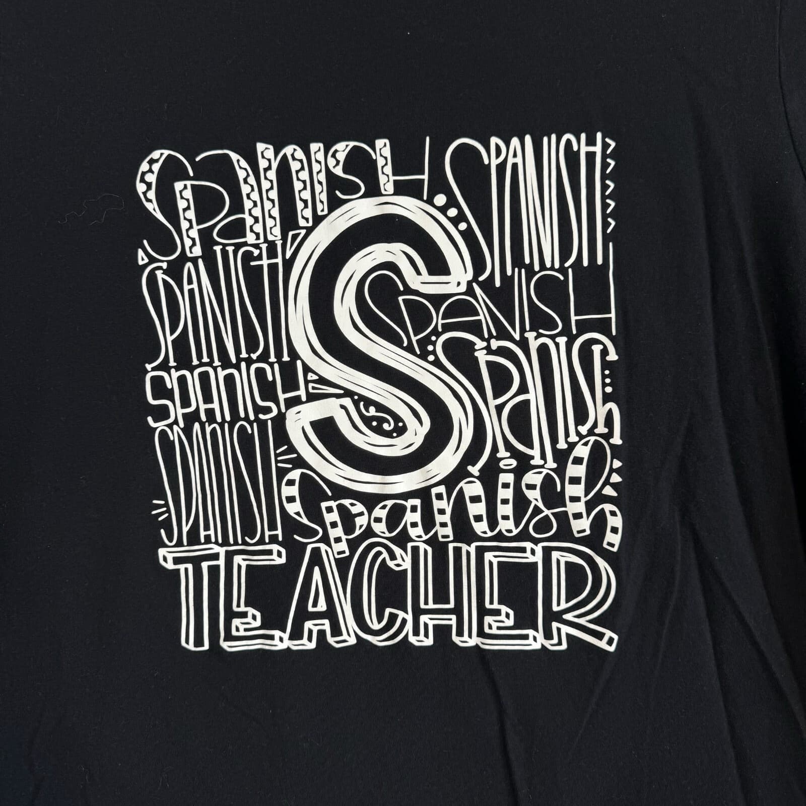 Woman Within Women’s 2X Black Graphic T-Shirt 100% Cotton, Short Sleeve W316 - Thumbnail 3