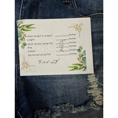 STS Blue Shorts Women’s 28 Distressed Denim Frayed Hem Jean Cutoff W 51 - Thumbnail 8