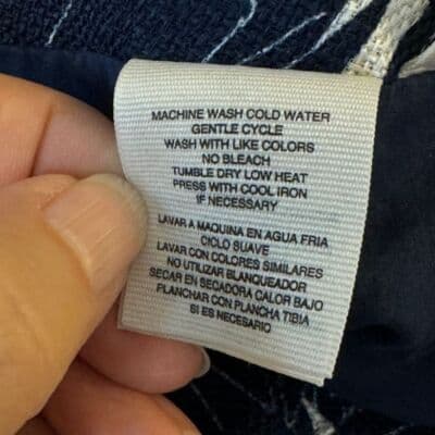 Rachel Roy Skirt Women’s Size 12 Black & White Floral Cotton-Blend Slit W252 - Thumbnail 8