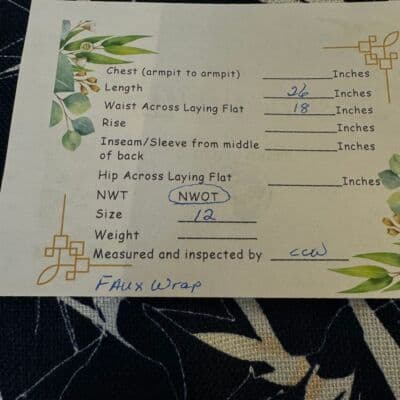 Rachel Roy Skirt Women’s Size 12 Black & White Floral Cotton-Blend Slit W252 - Thumbnail 7