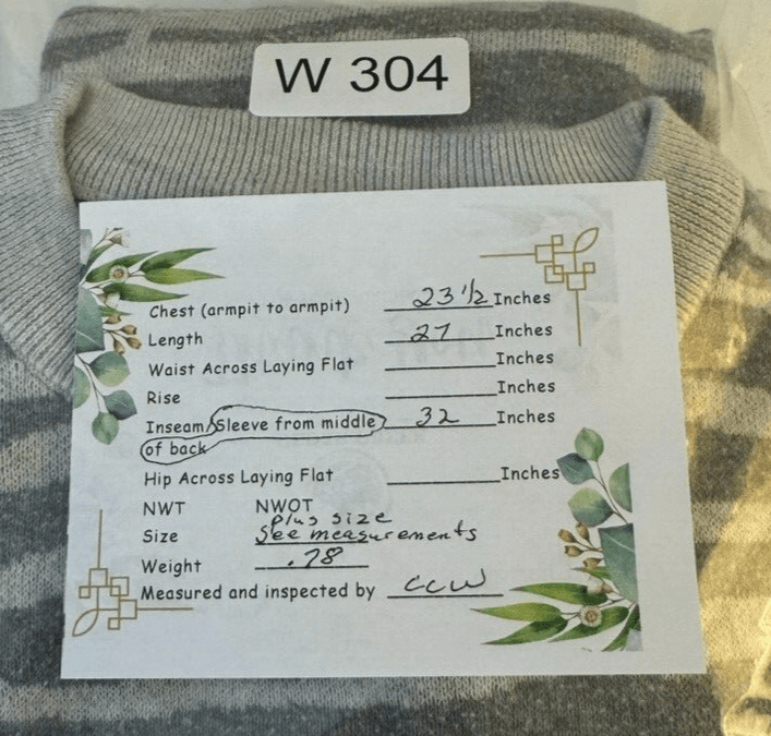 Ava & Viv Sweater Women’s Plus Gray Zebra Print Knit Crew Pullover Size XL W304 - Thumbnail 7