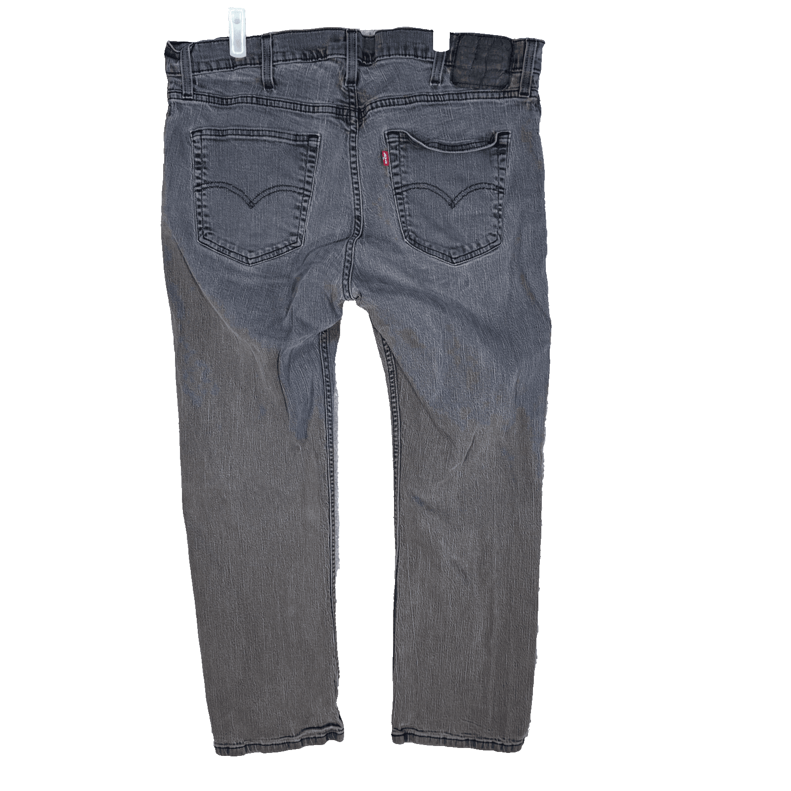 Levi's 559 Men's Jeans 40X30 Gray Denim Stretch 5-Pockets Straight Leg Zip Fly - Thumbnail 2