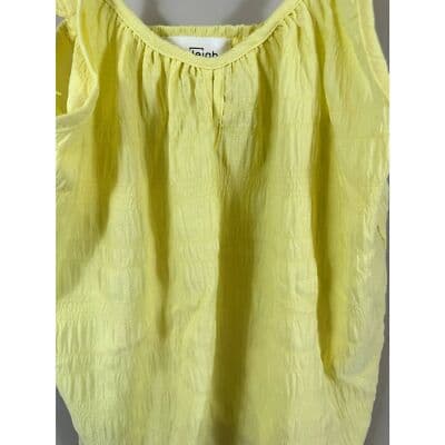 Kaileigh Blouse Women’s S Bright Yellow Sleeveless Top Ruffled Strap Summer W 90 - Thumbnail 5