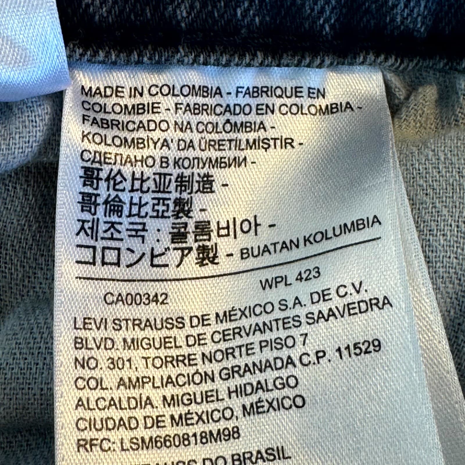 Levi's 559 Men's Jeans 40X30 Gray Denim Stretch 5-Pockets Straight Leg Zip Fly - Thumbnail 5