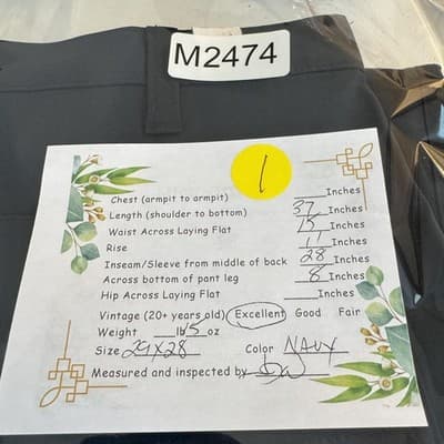 Carhartt 2 Pairs Pants Mens 29x28 Navy Relaxed Fit Ripstop Workwear Zip Pocket - Thumbnail 11