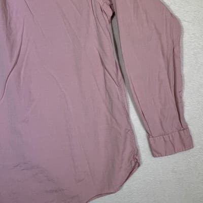 Ralph Lauren Shirt Mens 17 Pink Long Sleeve Button Down Dress Oxford Classic - Thumbnail 13