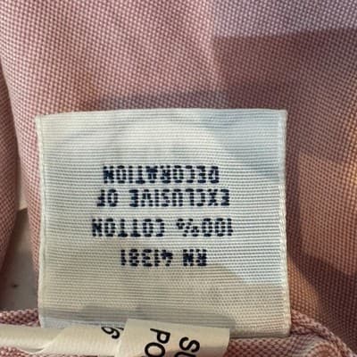 Ralph Lauren Shirt Mens 17 Pink Long Sleeve Button Down Dress Oxford Classic - Thumbnail 15