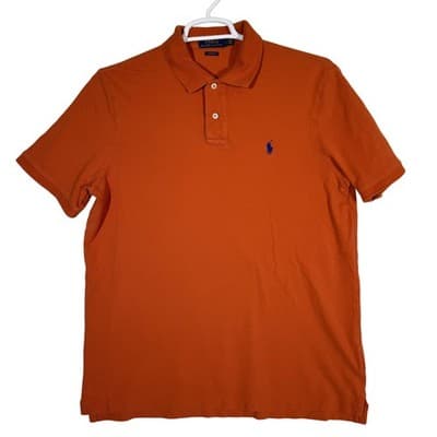 Polo Ralph Lauren Polo Shirt Mens Large Classic Fit Embroidered Pony Short - Image 1