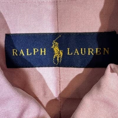 Ralph Lauren Shirt Mens 17 Pink Long Sleeve Button Down Dress Oxford Classic - Thumbnail 8