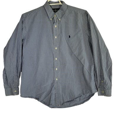 Ralph Lauren Shirt Mens XL Checked Classic Fit Button Down Long Sleeve Casual - Image 1
