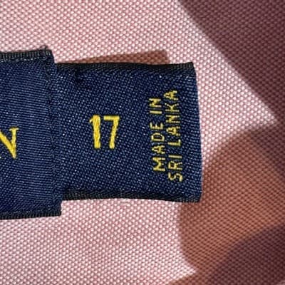 Ralph Lauren Shirt Mens 17 Pink Long Sleeve Button Down Dress Oxford Classic - Thumbnail 9