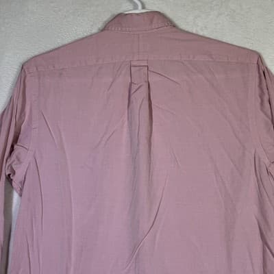 Ralph Lauren Shirt Mens 17 Pink Long Sleeve Button Down Dress Oxford Classic - Thumbnail 12