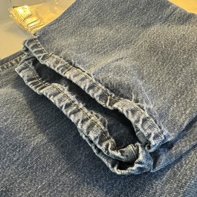 Levis 559 Jeans Mens 36x35 (38x38) Blue Relaxed Straight Denim Medium Wash - Thumbnail 9