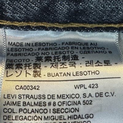 Levis 559 Jeans Mens 36x35 (38x38) Blue Relaxed Straight Denim Medium Wash - Thumbnail 5