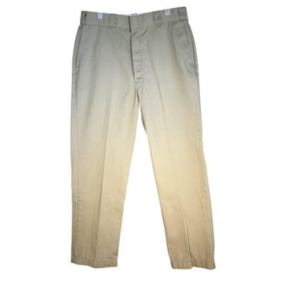Dickies Pants Mens 36x31 Khaki Beige Workwear USA Made Poly Cotton Hemmed 90s - Image 1