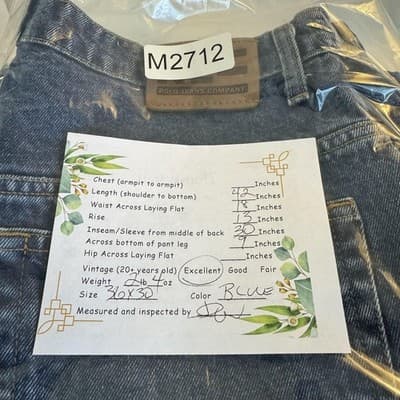 Vintage Polo Jeans Company Jeans Mens 36x30 Blue Denim Classic Straight RL 90s - Thumbnail 8