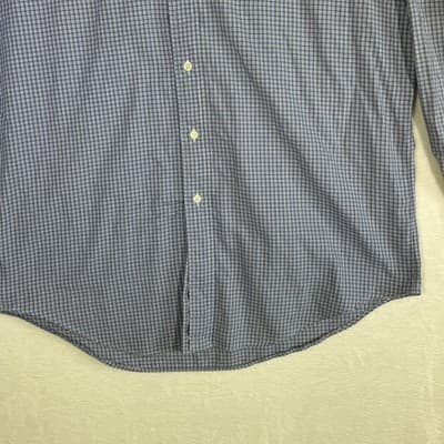 Ralph Lauren Shirt Mens 16 34/35 Yarmouth Button Down Long Sleeve Plaid - Thumbnail 3
