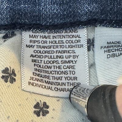 Lucky Brand Jeans Mens 40x30 Blue 410 Athletic Slim Whiskered Medium Wash Denim - Thumbnail 7