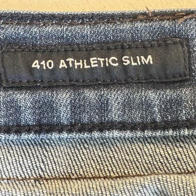 Lucky Brand Jeans Mens 40x30 Blue 410 Athletic Slim Whiskered Medium Wash Denim - Thumbnail 4