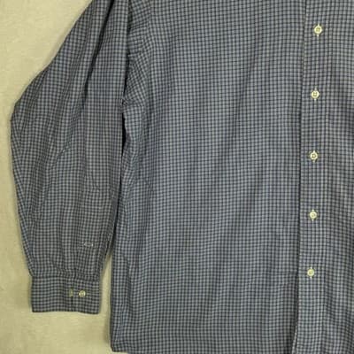 Ralph Lauren Shirt Mens 16 34/35 Yarmouth Button Down Long Sleeve Plaid - Thumbnail 4