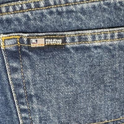 Vintage Polo Jeans Company Jeans Mens 36x30 Blue Denim Classic Straight RL 90s - Thumbnail 3