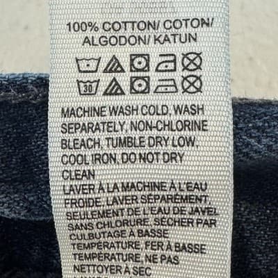 Lucky Brand Jeans Mens 34x32 Blue 1 Authentic Skinny Whiskered Denim Pants - Thumbnail 8