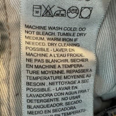 Levis Premium Jeans Mens 42x37 (44x36) Blue Medium Wash Straight Stretch Denim - Thumbnail 8