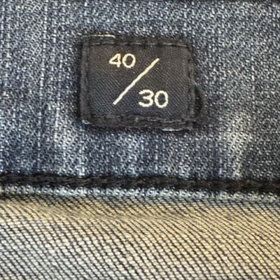 Lucky Brand Jeans Mens 40x30 Blue 410 Athletic Slim Whiskered Medium Wash Denim - Thumbnail 6