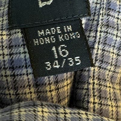 Ralph Lauren Shirt Mens 16 34/35 Yarmouth Button Down Long Sleeve Plaid - Thumbnail 13