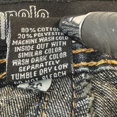 Southpole Jeans Mens 38x32 Whiskered Distressed Straight Leg Back Flap Pockets - Thumbnail 7